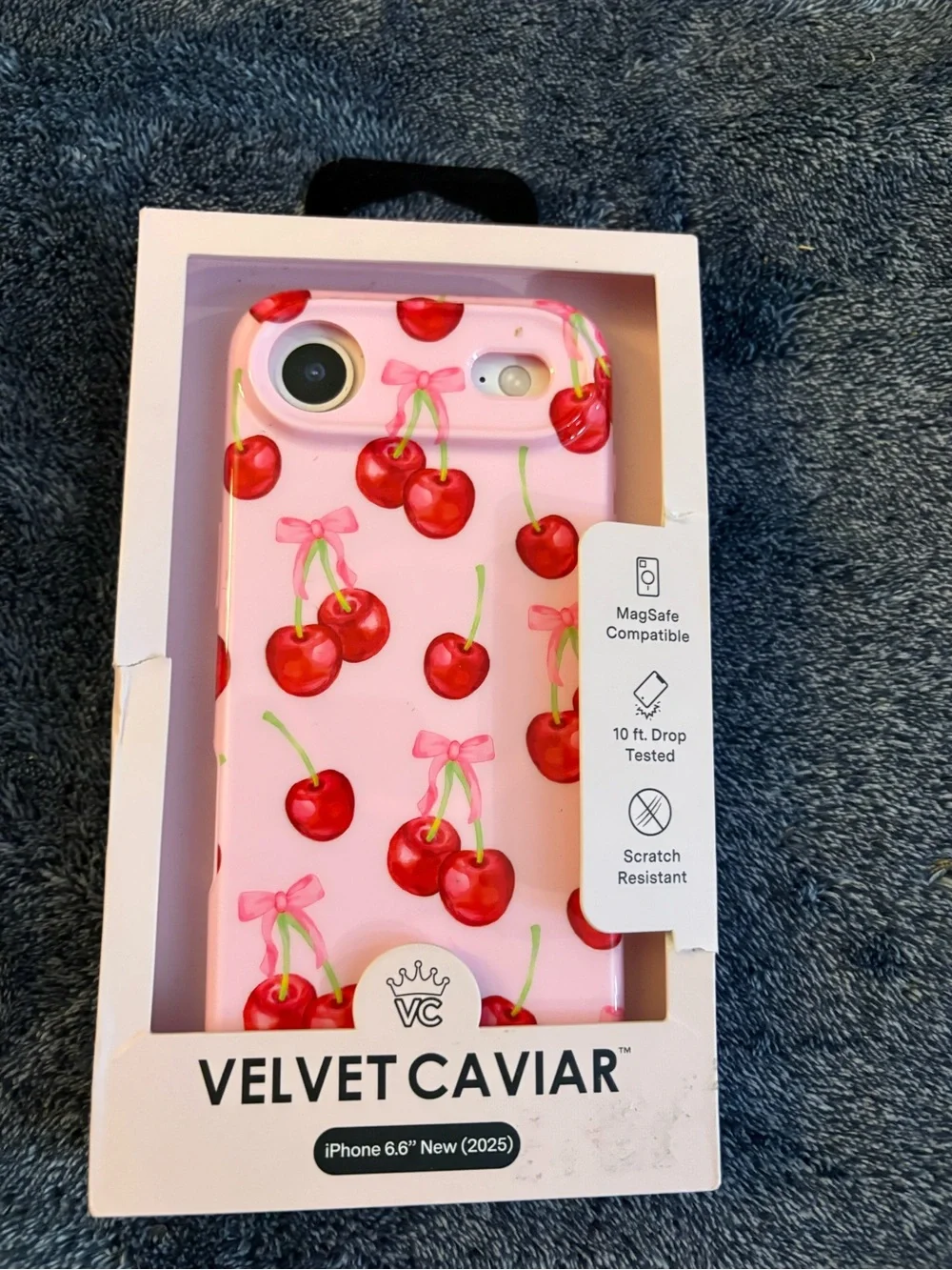 Velvet Caviar Pink Cherry Designer iPhone Case - Pink